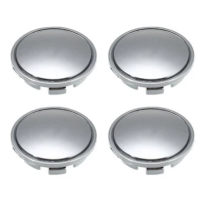 4Pcs Chrome Car Wheel Center Caps Tyre Rim Mirror Hub Cap Cover ABS Blank  Foto 1 de 4