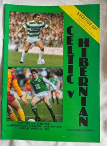 Celtic v Hibernian 1989 Scottish Cup semi final Hibs 16/4/1989 - Picture 1 of 2