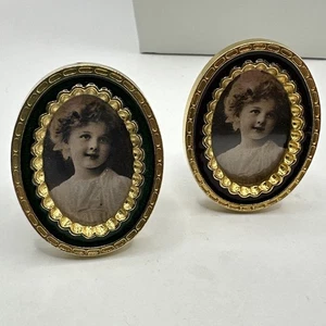 "Juego de marcos vintage~pequeño~marco floral dorado ornamentado~NOS~2""" - Imagen 1 de 6