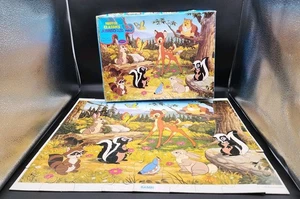 VTG DISNEY'S Bambi - 63 PIECE GIANT FLOOR JIGSAW PUZZLE 22"X17" GOLDEN COMPLETE  - Picture 1 of 11