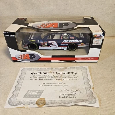 1999 Dale Earnhardt Jr #3 AC Delco Monte Carlo 1:24 Revell сертификат подлинности 015532 - Изображение 1 из 4