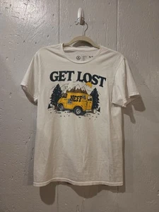 Neff Get Lost Into The Wild Cotton Hippie Cotton T- Shirt Size Small White  - Picture 1 of 7