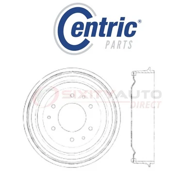 Centric C-TEK Brake Drum for 1969-1970 Chevrolet Blazer 4.1L 4.8L 5.0L 5.7L jp Foto 1 de 4