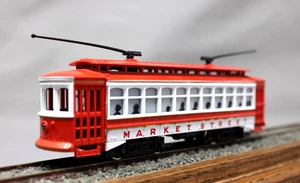 BACHMANN #1310 Market Street "Powered" Brille Trolley #45, C8 Runs Great - Picture 1 of 6