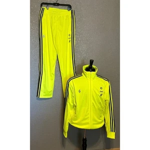 Neu mit Etikett Adidas Originals Herren solargelb Large Trainingsanzug Set Jacke Hose - Bild 1 von 23