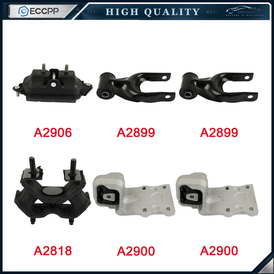 Soporte de motor de 6 piezas para Buick Rendezvous 2002-2005 3,4 L con AT MT Foto 1 de 4