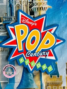 AS IS Disney Parks Pop Century Resort Logo Magnet New - Picture 1 of 2