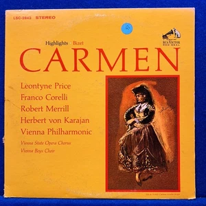 Bizet: Carmen LP Highlights Price, Corelli, Merrill, Karajan LSC-2843 VG/VG 148G - Imagen 1 de 12