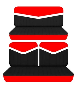 Fits 1949 to 1964 Oldsmobile 88 2door Front 50-50 top and Rear bench seat covers - Bild 1 von 8