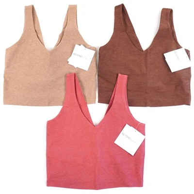 Beyond Yoga Spacedye Good Day Cropped Tanks Red/Brown/Beige - W Size S Lot of 3 - Image 1 of 4