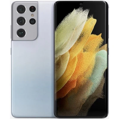 Samsung Galaxy S21 Ultra 5G - 256GB SM-G998B/DS - Ohne Vertrag - Phantom Silver - Bild 1 von 4