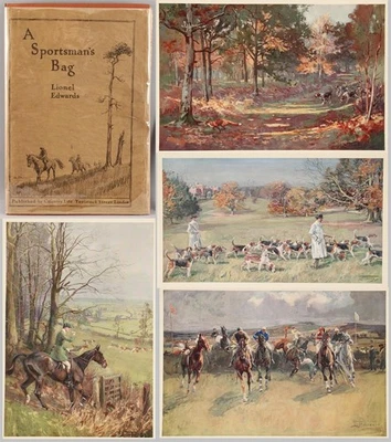 RARE Antique Ltd. 1st Ed Lionel Edwards Equestrian Hunting Chromolithograph Book - Image 1 of 4