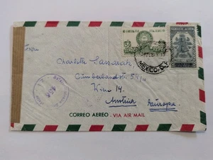 Mexiko Brief nach Wien 1949 mit Zensur - Bild 1 von 4