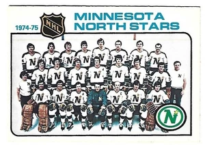1975 OPC #89 MINNESOTA NORTH STARS UNMARKED TEAM CHECKLIST NM/MT !!! - Bild 1 von 1
