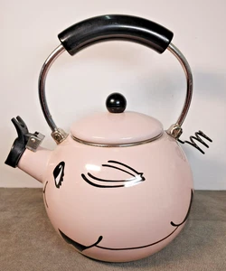 Kamenstein Pink Pig Tea Kettle Pot Whistle Teapot 1990 VTG - Bild 1 von 14