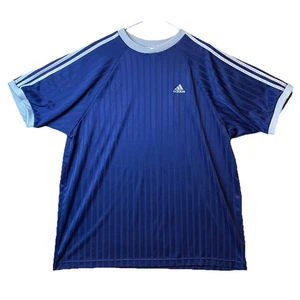 Camiseta de fútbol Adidas vintage para hombre azul marino XXL hecha en EE. UU. - Imagen 1 de 11