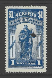 Bigjake: Alberta, AL-23,  $1.00 Law Stamp - Revenue - Picture 1 of 2