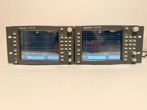 2 Tektronix WFM 700 Multi-Standard Waveform Monitors in Rack w/ Power Cords - Picture 1 of 15