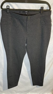 Simply Vera Wang Womens Gray Stretch Skinny Pants Back Pockets - Size XL - Image 1 of 4