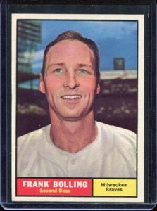1961 Topps Baseball # 335 Frank Bolling (NM-MT) Near Mint to Mint - Picture 1 of 2