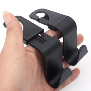 1 Par de Accesorios Coche Asiento Reposacabezas Ganchos para Colgar Bolsa de Almacenamiento Soporte Organizador - Imagen 1 de 15