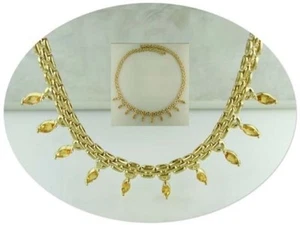  JDL CITRINE ALL AROUND 18" NECKLACE NEW - Picture 1 of 1