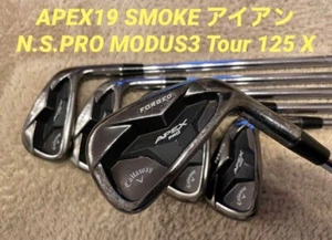 Used Callaway APEX19 SMOKE iron set (#5-pw) MODUS3 Tour 125 X - Picture 1 of 6