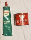 Unopened+Vintage+Sinclair+Litholine+Grease+Tin+Can+%2B+Outboard+Motor+Oil+Tube
