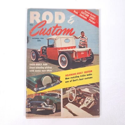 ROD & CUSTOM August 1958 Magazine Chopped Tops 10 Best Hot Rods Complete Issue - Image 1 of 4