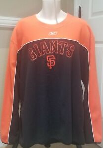 Reebok MLB SF Giants  Defender Crew Fleece Pullover Men's     Size XL NWT