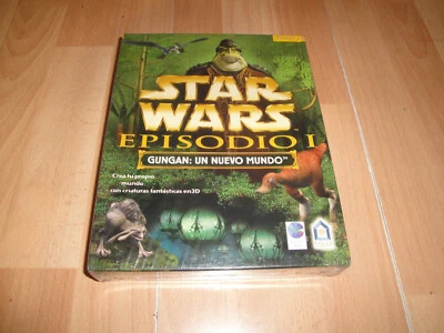 STAR WARS EPISODIO I GUNGAN UN NUEVO MUNDO PARA PC CAJA GRANDE NUEVO PRECINTADO  - Imagen 1 de 2