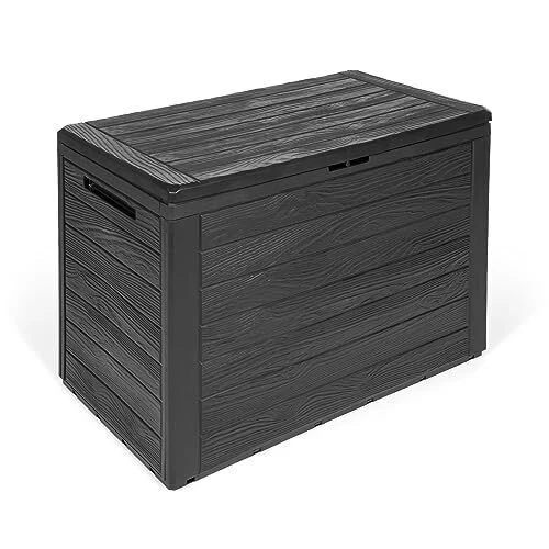 Kreher Wood Gartenbox mit 190 Liter Volumen - Anthrazit