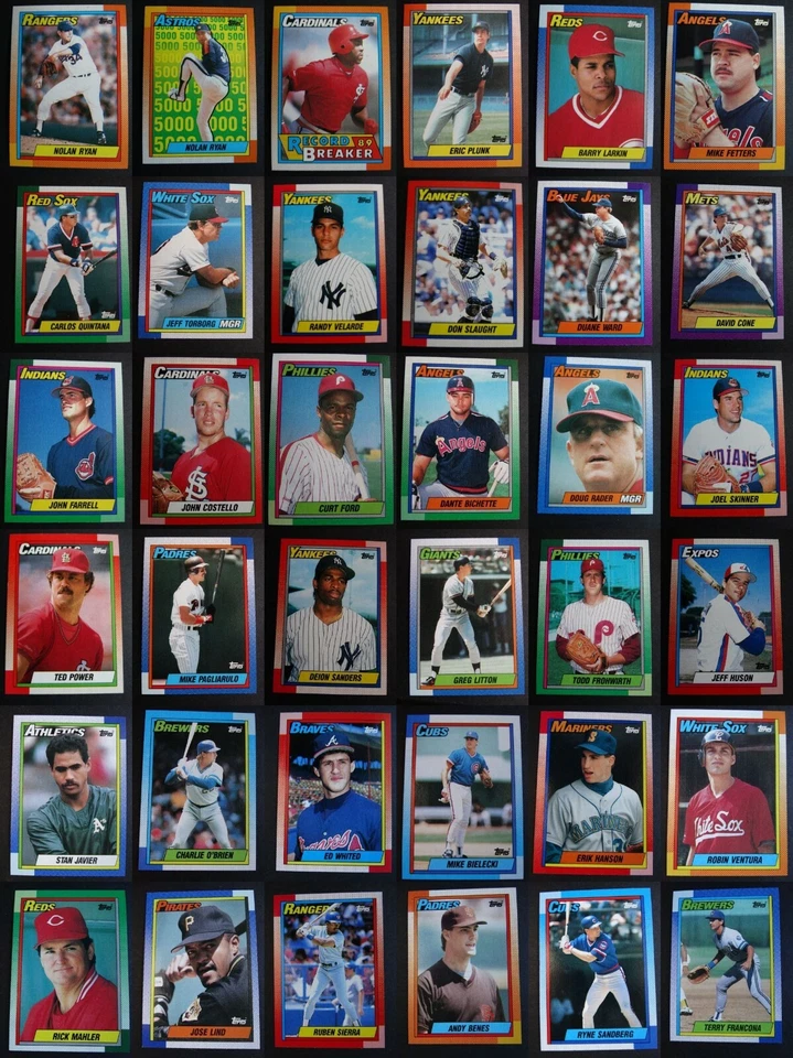 1990 Topps Baseball Cards Complete your Set You U Pick From List  1-250 - Image 1 of 1