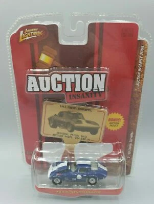 Chevy Corvette 1963 '63 azul 1/64 Johnny Lightning subasta locura R1 #2 de 4 Foto 1 de 3