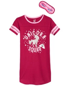 Max & Olivia Big Kid Girl Graphic-Print Nightgown & Eye Shade 2 Piece Set Size-L - Picture 1 of 1