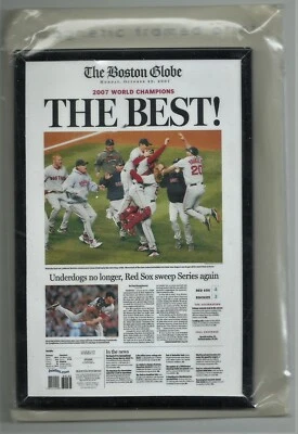 Boston Red Sox Baseball WORLD SERIES 2007 CHAMPIONS Magnet (6 in. by 4 in.) MIP - Image 1 of 2