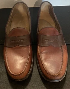 Sebago Slip On Penny Loafers Mens 13 B Brown Leather - Picture 1 of 6
