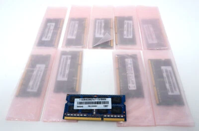 LENOVO 03X6561 T430 GENUINE 4GB DDR3 SODIMM RAM, SEVERAL BRANDS, 10PK - NEW - Image 1 of 2