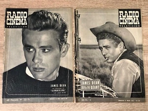 2x TELEVISION RADIO CINEMA James Dean (Parutions 1956 et 1957) - Picture 1 of 1