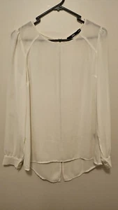 SPORTSGIRL Womens White Long Sleeve Business Corporate Office Blouse Top 6 - Picture 1 of 6