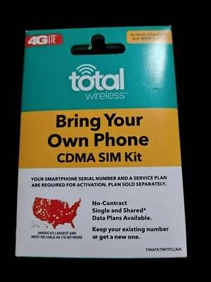 NEW Total Wireless Bring Your Own Phone CDMA SIM Activation Kit - Image 1 of 2
