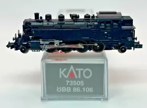Locomotora de vapor escala N KATO 73505 OBB 86.106 BR 86 caja original - Imagen 1 de 9