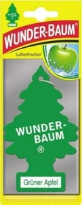 10 Stück WUNDERBAUM Duftbäumchen GRÜNER APFEL Lufterfrischer air freshener - Picture 1 of 1