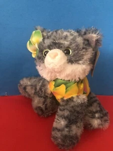 Aurora LILY Kitty Cat Plush Tabby Kitten Gray White Stripes 8” NWT - Picture 1 of 8