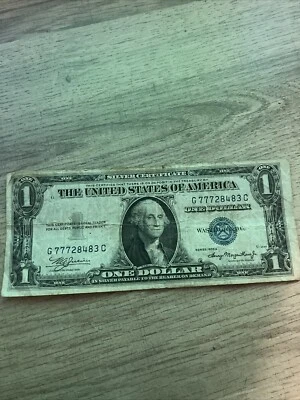 1935 A серебряный сертификат редкая - Изображение 1 из 4