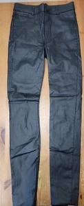Zara Girls' Black Faux-Leather Skinny Pants Leggings Size S GUC - Picture 1 of 9