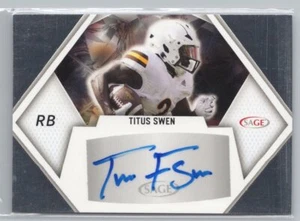 2023 SAGE HIT #A-TS4 Titus Swen Autographs Red (High Series) AU - Picture 1 of 2