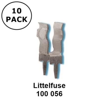 Lote de 10 clips de fusibles de montaje en PC Littelfuse 100 056 para fusibles de 5 mm de diámetro ~ 100056 Foto 1 de 3