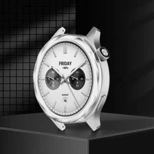 Metal Bezel Ring Tempered Glass Film for Xiaomi Watch S4/S3 (Silver Thread) *UK - Zdjęcie 1 z 7