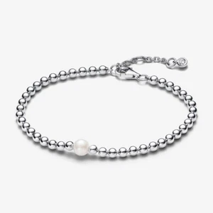 Pandora Armband 593173C01 20 cm Behandelte Süßwasserzuchtperlen & Kugel Armband - Bild 1 von 2
